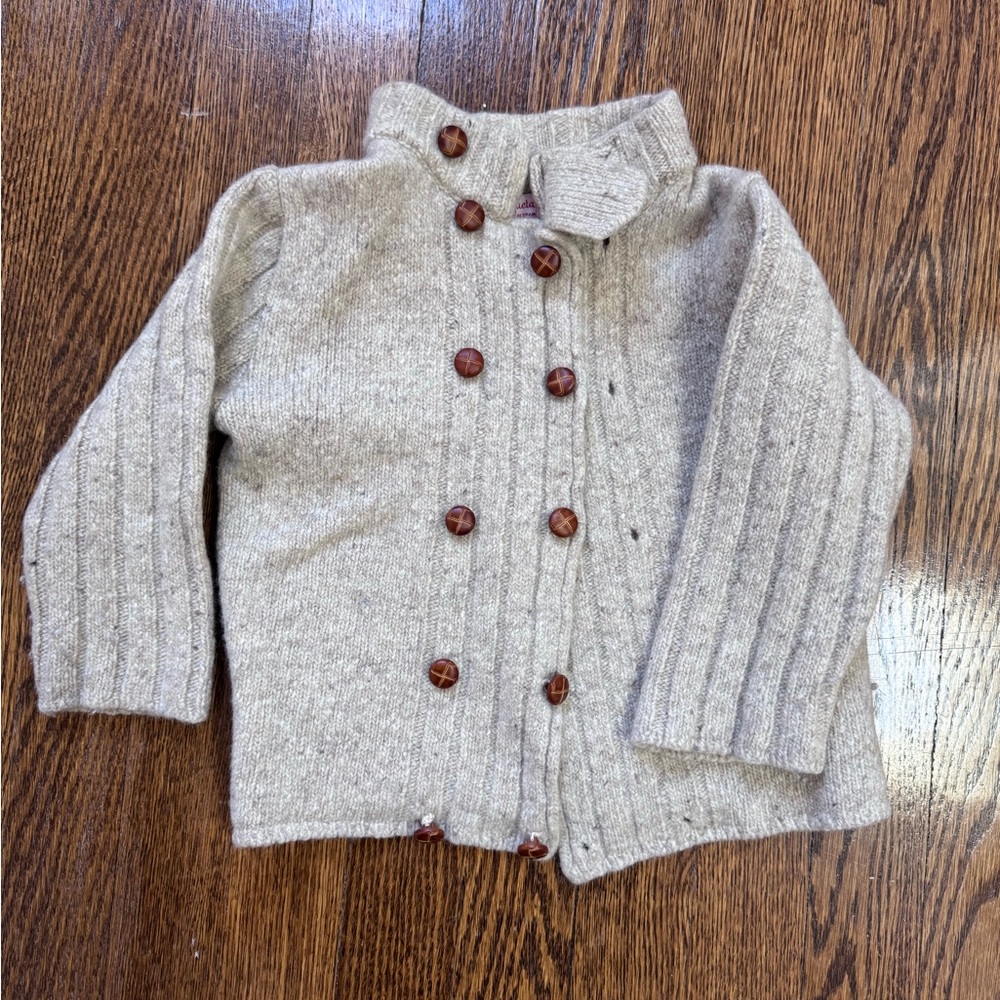 La Coqueta Boys Wool Double Breasted Cardi-Jacket